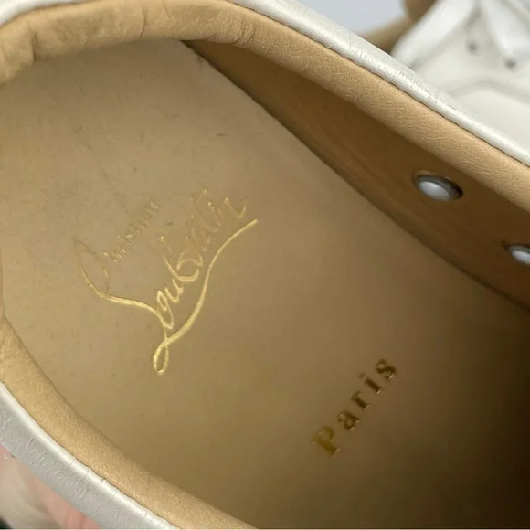 Christian Louboutin Vieira Flat Calf Bianco Women's 40 US 9.5-10 Leather White - Picture 8 of 16